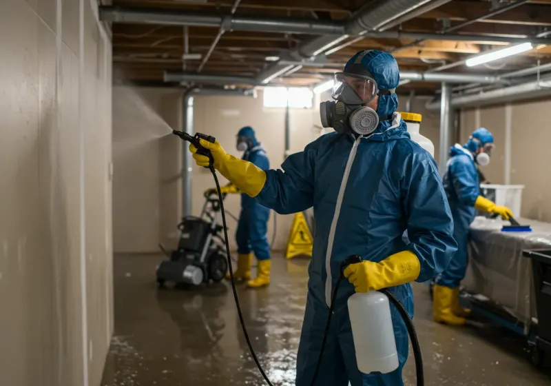 Basement Sanitization and Antimicrobial Treatment process in Dallas County, AL